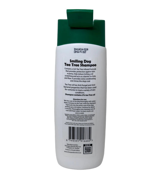 Smiling Dog 400ml Tea Tree Shampoo