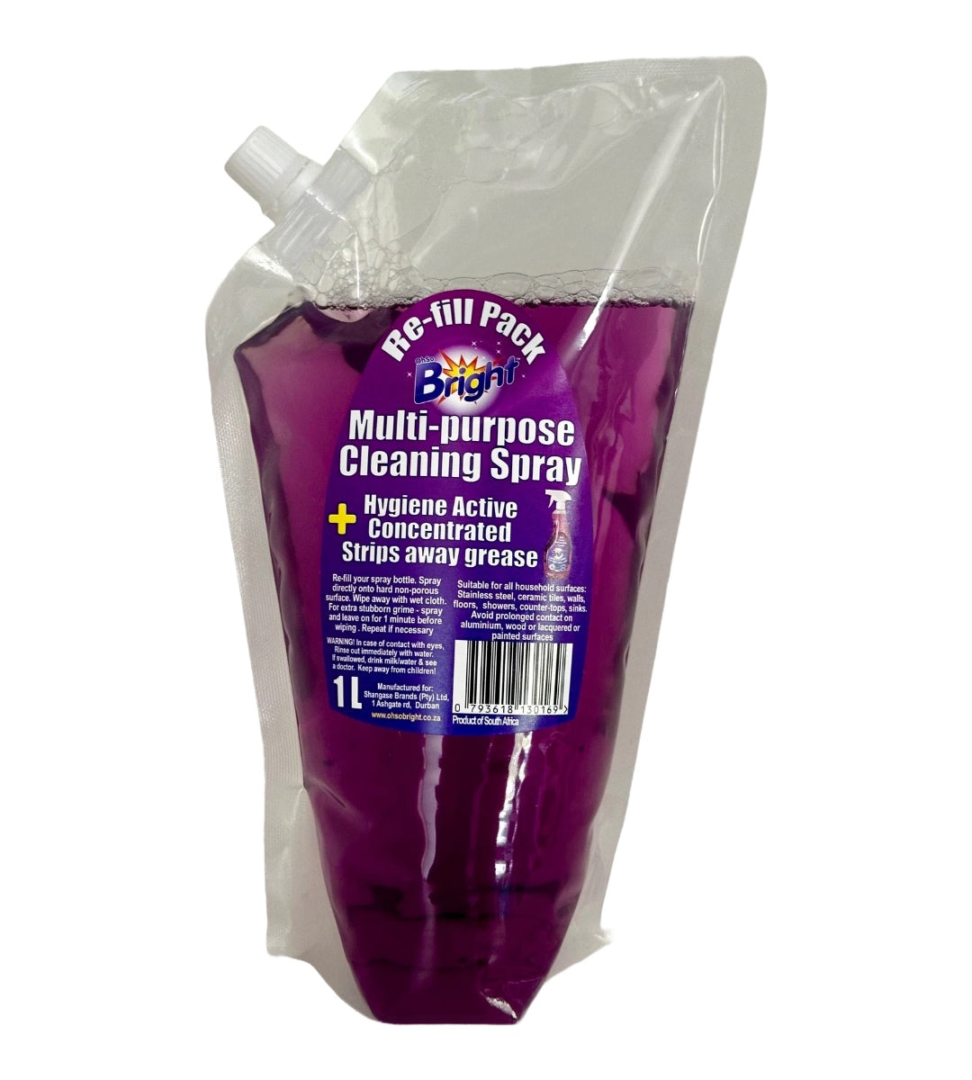 OhSoBright 1lt Concentrated Multi Purpose Cleaner Refill