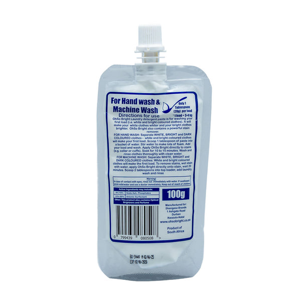 OhSoBright 100g Laundry Detergent Washing Paste