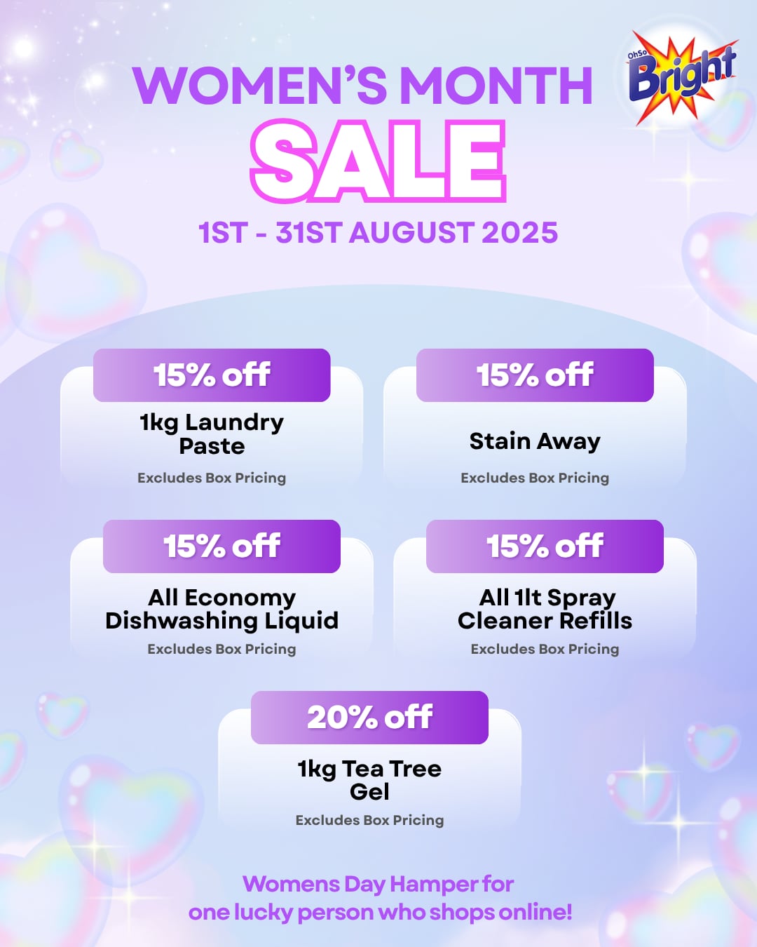 Women's Month Sale!