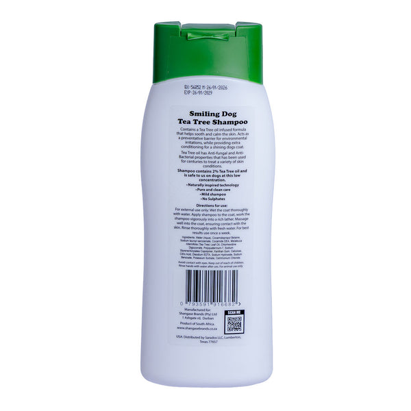 Smiling Dog 400ml Tea Tree Shampoo