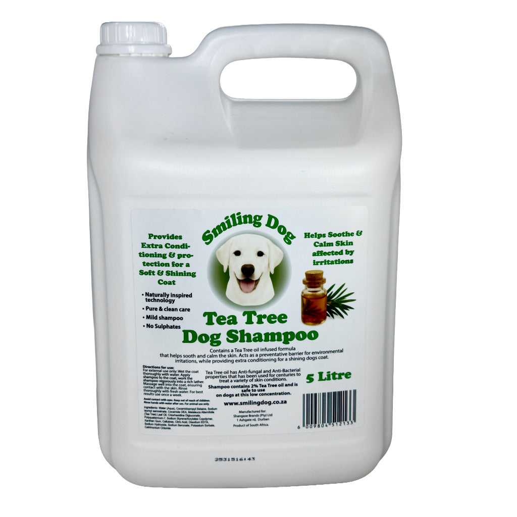 Smiling Dog 5lt Tea Tree Shampoo