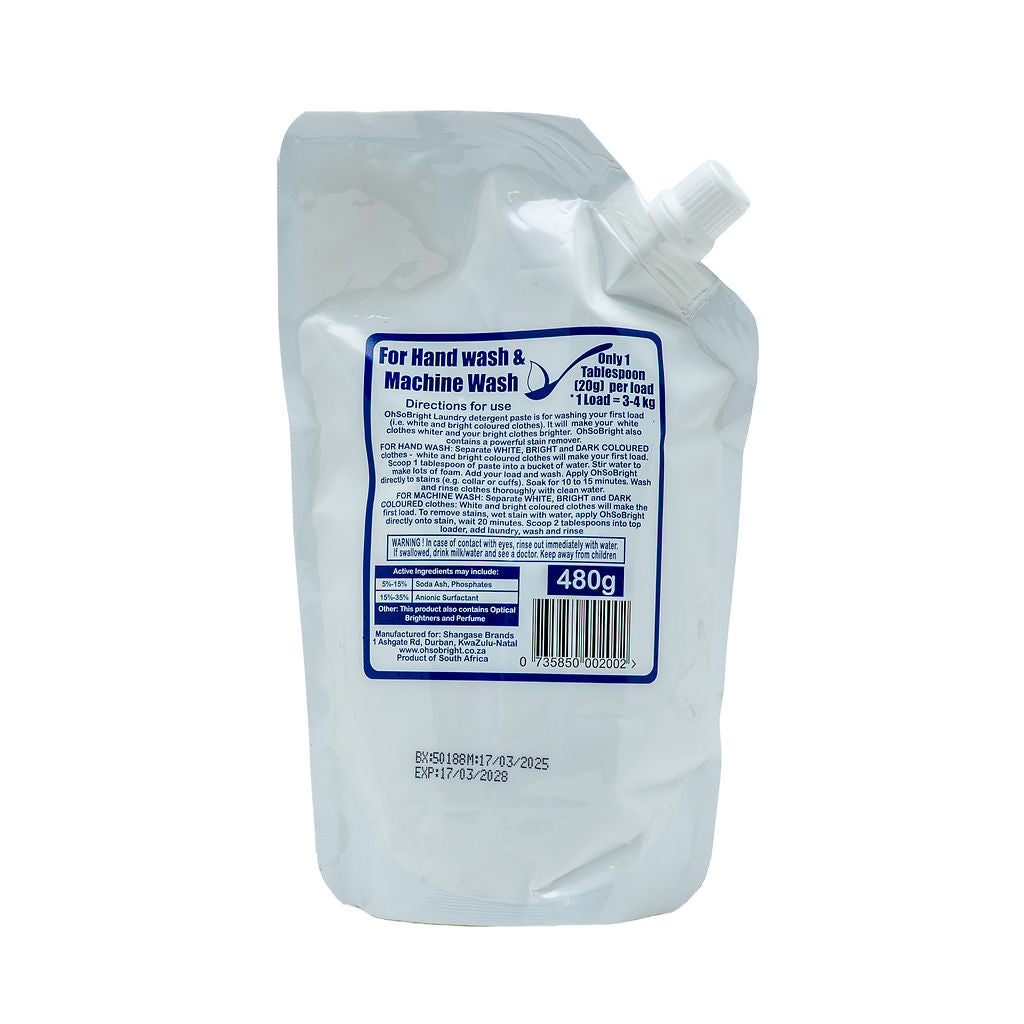OhSoBright 480g Laundry Detergent Washing Paste