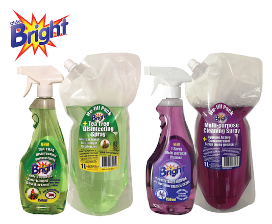 OhSoBright Spray Cleaner range